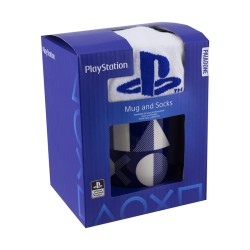 Pack Taza Cerámica 300 ml y Calcetines (41-46) Playstation