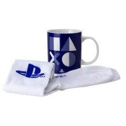 Pack Taza Cerámica 300 ml y Calcetines (41-46) Playstation