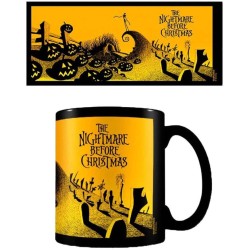 Taza Cerámica Térmica Graveyard 320 ml Pesadilla antes de Navidad Disney