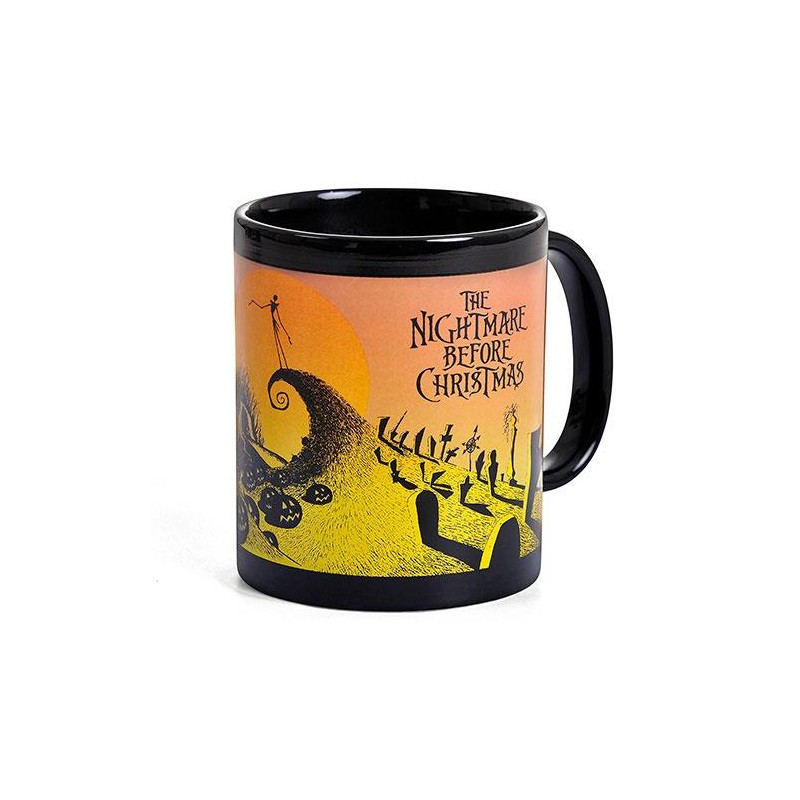 Taza Cerámica Térmica Graveyard 320 ml Pesadilla antes de Navidad Disney