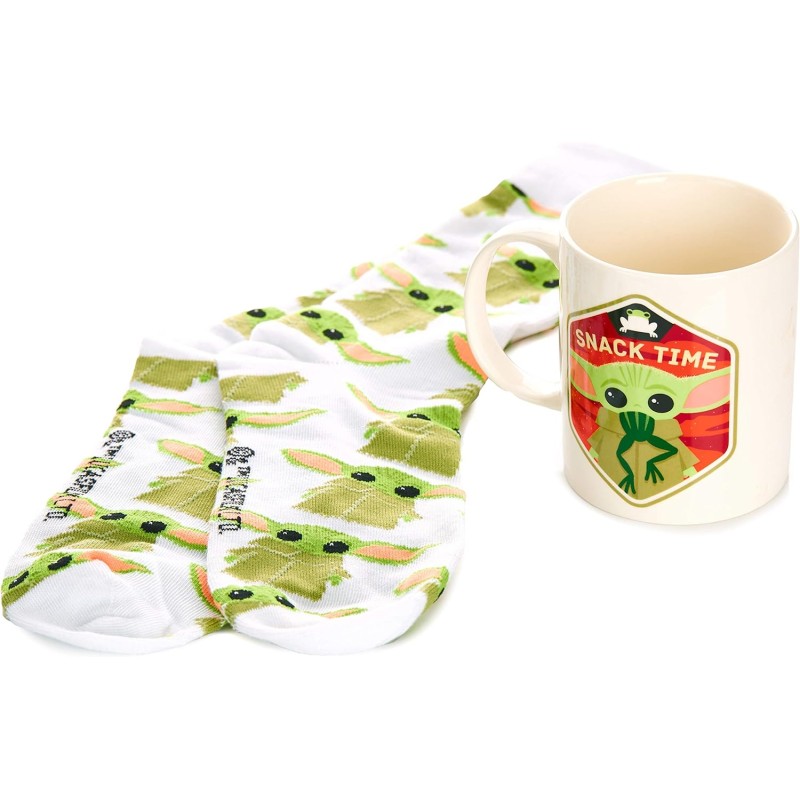 Pack Taza Cerámica y Calcetines (41-46) Baby Yoda The Mandalorian Star Wars