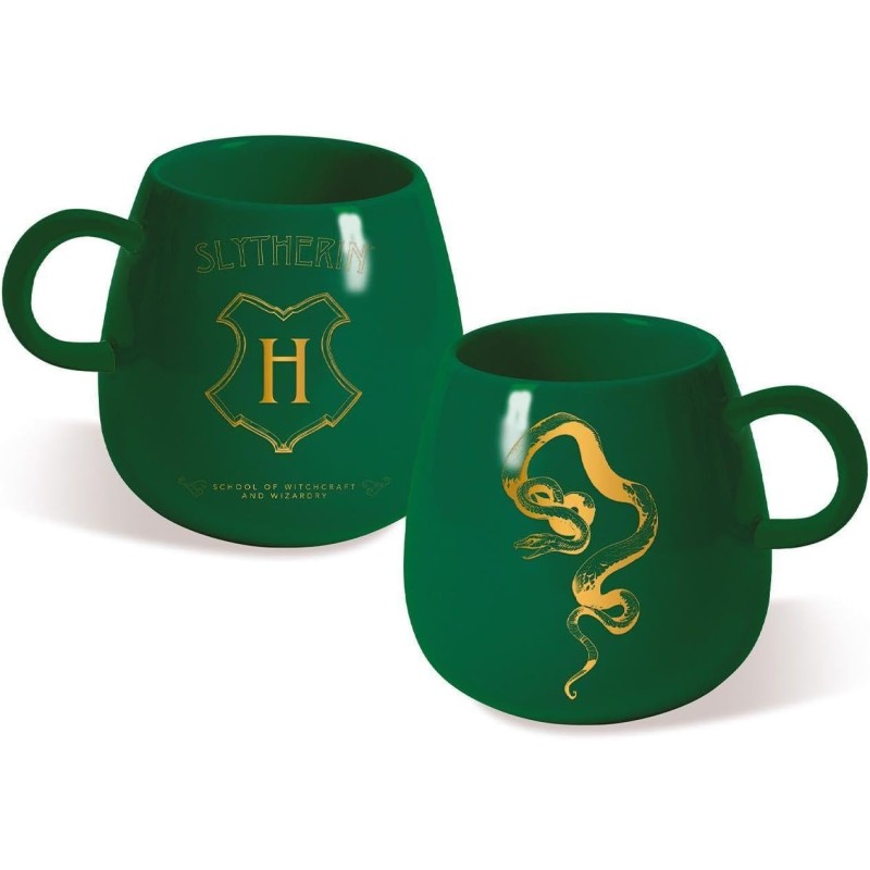 Taza Cerámica Verde Slytherin 315 ml Harry Potter