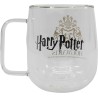 Taza Cristal Doble Pared Hogwarts 290 ml Harry Potter