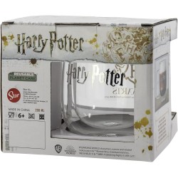 Taza Cristal Doble Pared Hogwarts 290 ml Harry Potter