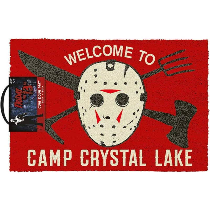 Felpudo Camp Crystal Lake Viernes 13 60 x 40 cm
