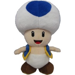 Peluche Toad Azul 20 cm Super Mario