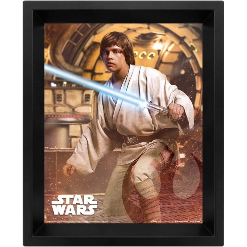 Poster 3D Vader vs Skywalker Star Wars 28,7 x 23,9 x 4,8 cm