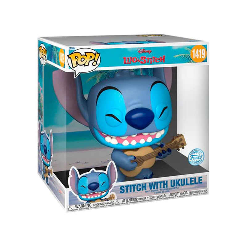 Figura POP Stitch de 25cm con Ukelele Lilo y Stitch Disney