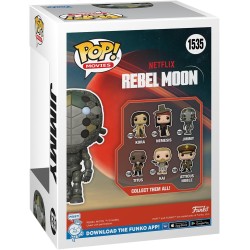 Figura POP Jimmy Rebel Moon de Netflix (CAJA EXTERIOR UN POCO DETERIORADA)