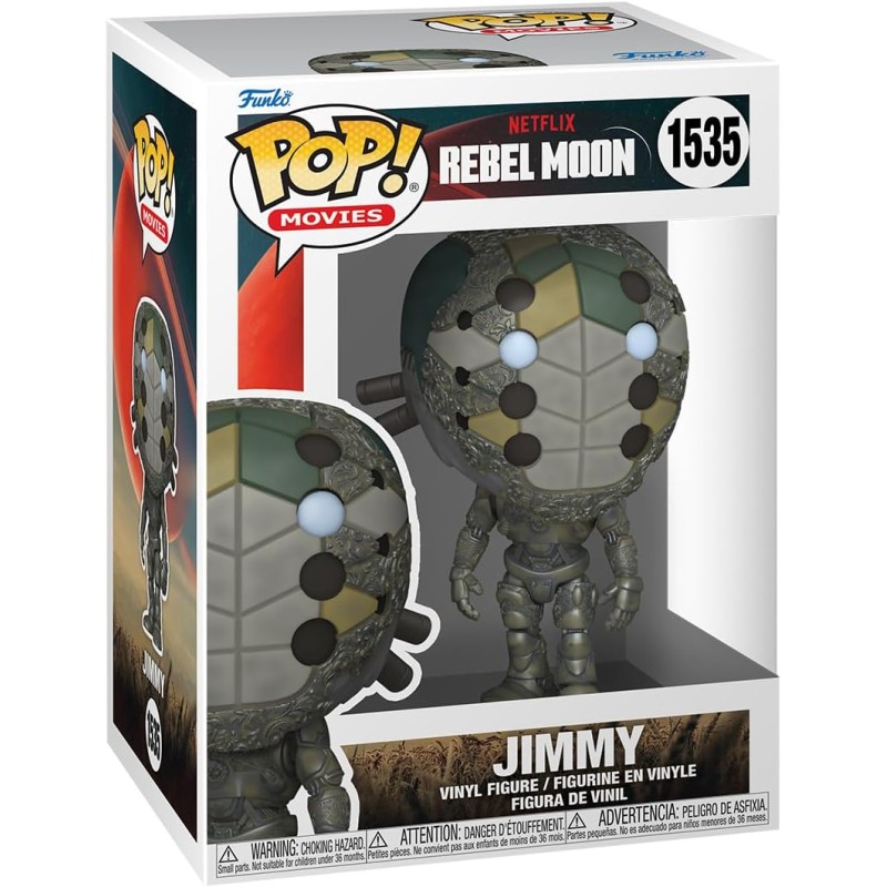 Figura POP Jimmy Rebel Moon de Netflix (CAJA EXTERIOR UN POCO DETERIORADA)