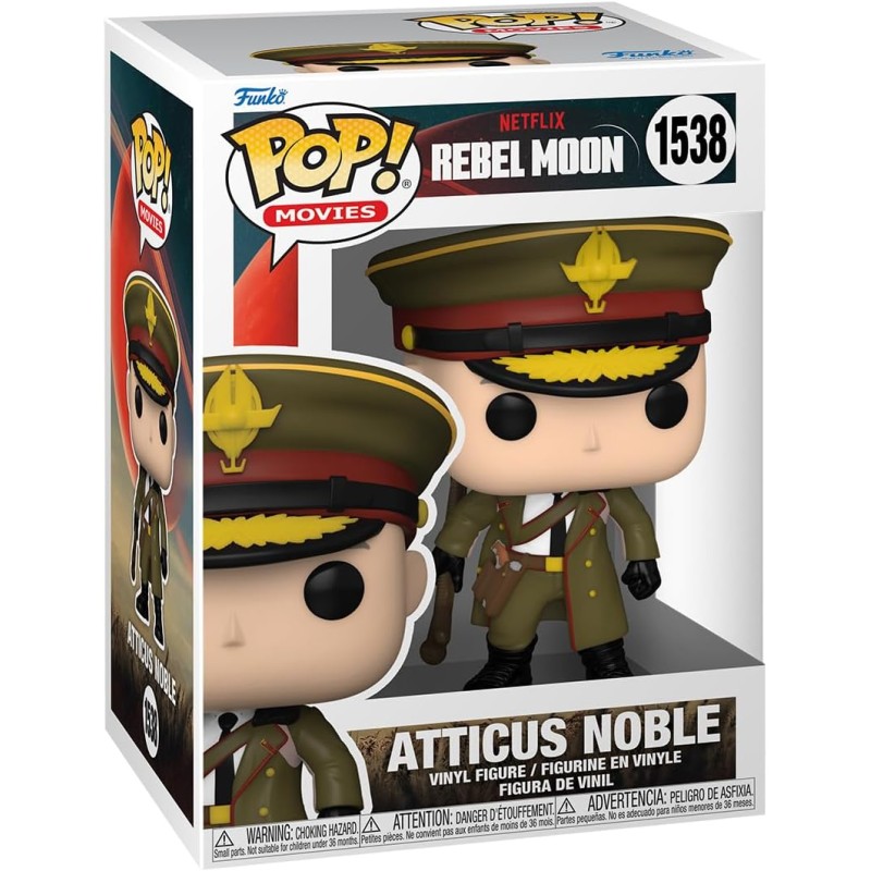 Figura POP Atticus Noble Rebel Moon de Netflix (CAJA EXTERIOR UN POCO DETERIORADA)