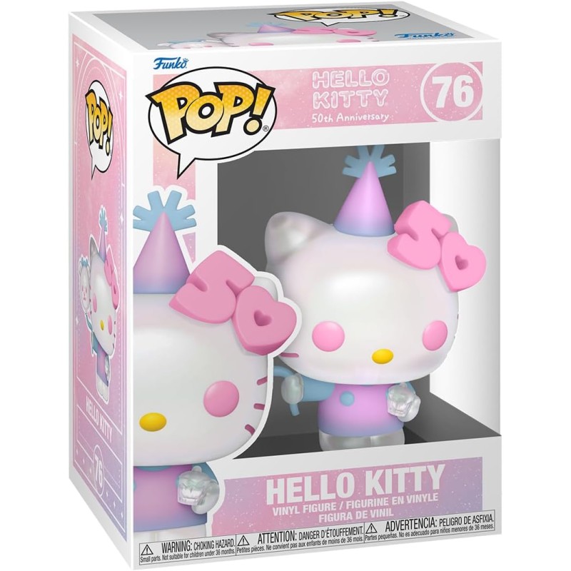 Figura POP Hello Kitty con globo Edicion 50 aniversario y semitransparente