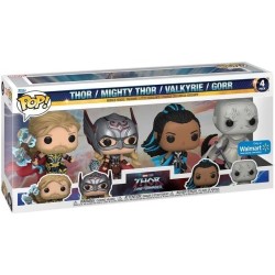 Figuras POP Thor, Mighty Thor, Valkyrie & Gorr Cuatro figuras de Edicion Especial