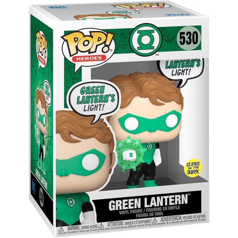 Figura Pop Literna Verde, Edición brilla en la oscuridad