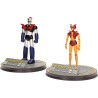 Set 2 Figuras Coleccionables Mazinger Z y Afrodita A con Peana de Exposición, 18 cm y 15 cm
