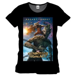 Camiseta Guardianes De La Galaxia Rocket Y Groot
