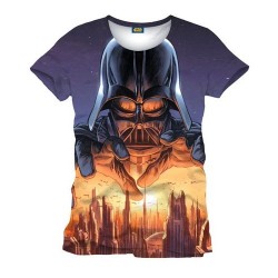 Camiseta Star Wars Darth Vader Amenaza Full Print